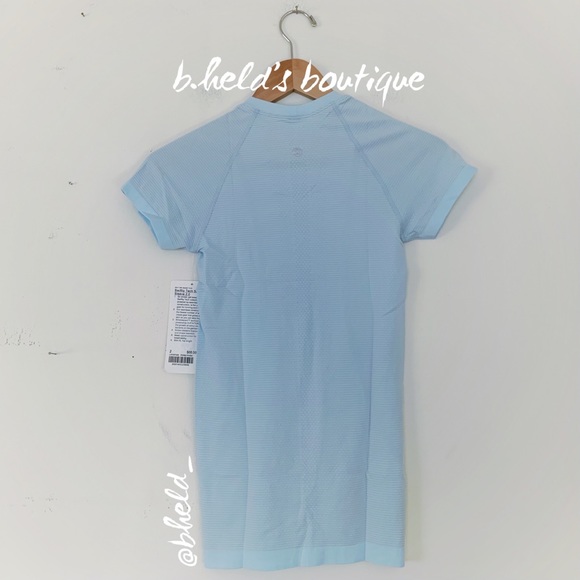 lululemon Swiftly Tech Short Sleeve Shirt 2.0 in Powder Blue Sz 2 Brand New NWT